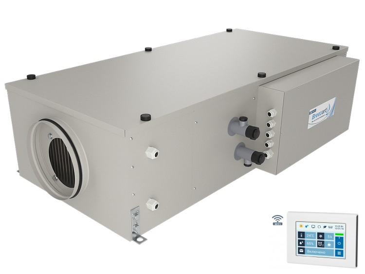 Breezart 1000 Lux W – вентустановка для системы приточной вентиляции дома, с охлаждением воздуха