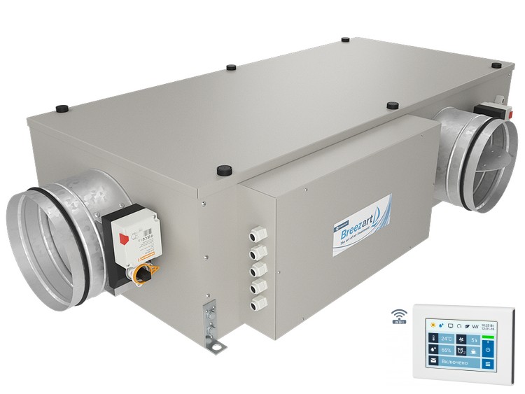 Breezart 1000 Mix – компактная вентиляционная установка для работы с увлажнителем воздуха
