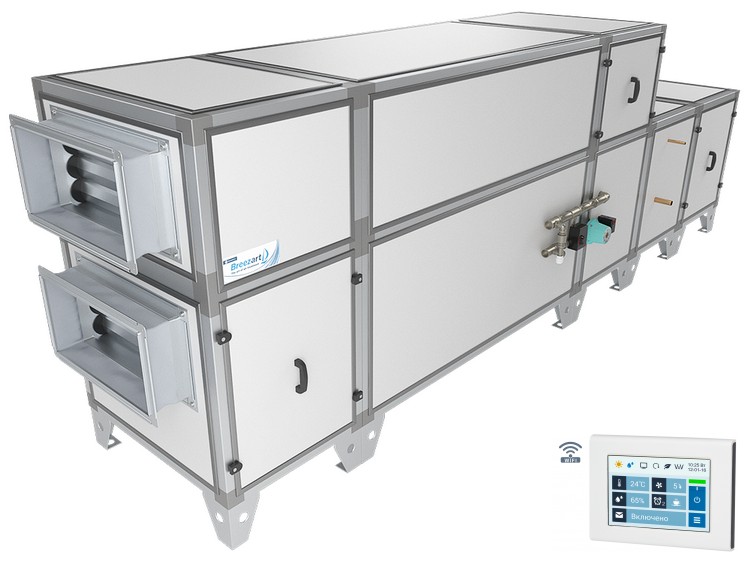Breezart 2700 Aqua RP F – приточно-вытяжная установка с охлаждением и рекуперацией тепла