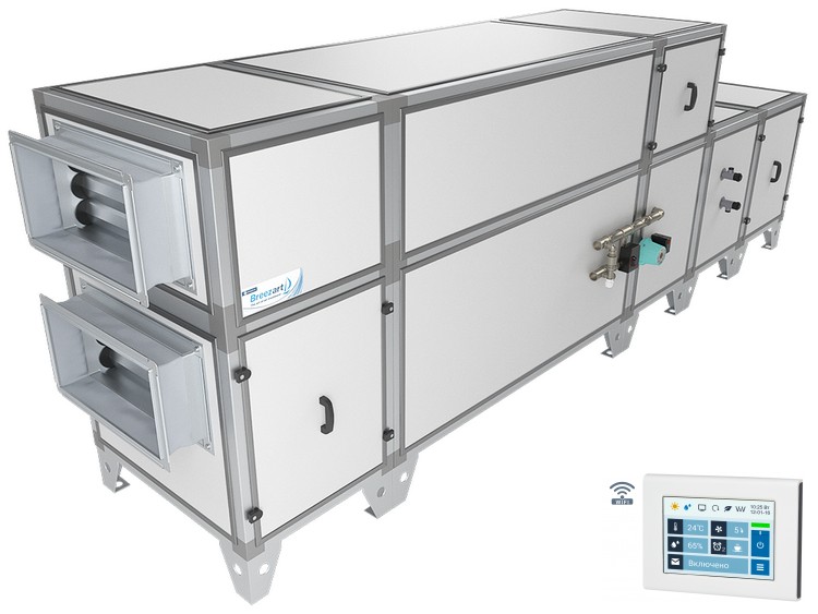Breezart 2700 Aqua RP W – приточно-вытяжная установка с охлаждением воздуха и рекуперацией