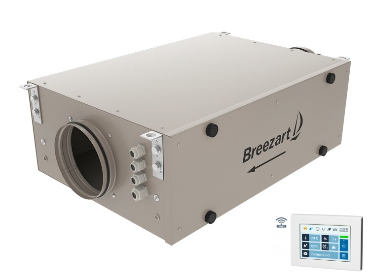 Breezart 550 Lux – приточная установка для квартиры, с Wi-Fi и фильтром тонкой очистки