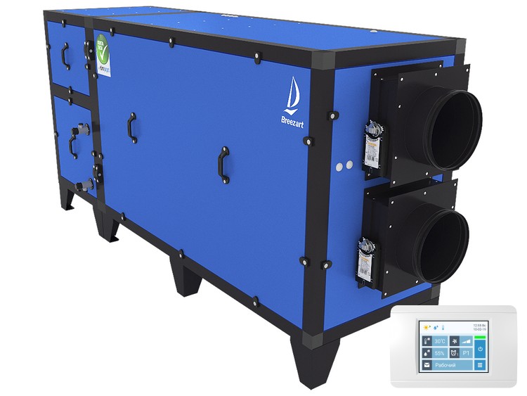 Breezart 1000 Aqua Pool RP – вентиляционная установка для бассейна с рекуператором и возможностью охлаждения